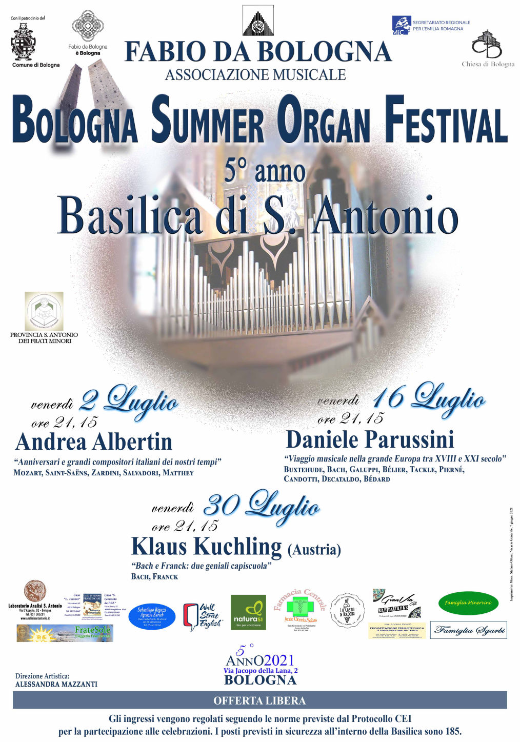 Bologna Summer Organ Festival 2021